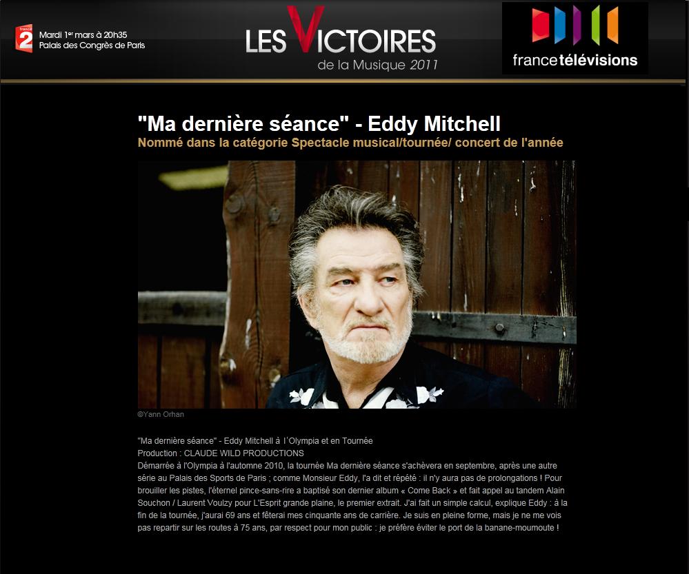 Eddy nomm aux victoires de la musique 2011